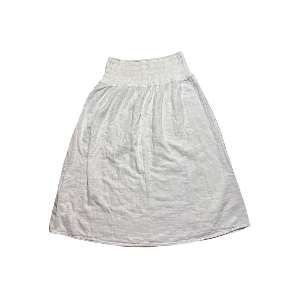 Old Navy NWT White Textured Midi Skirt Size L
